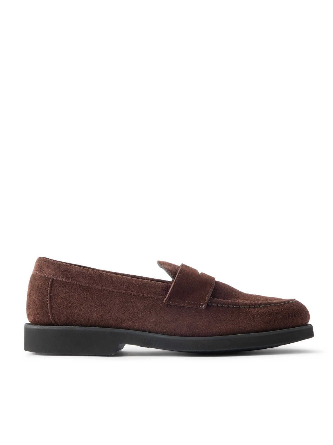Sebago Ryan Suede Penny Loafers In Brown