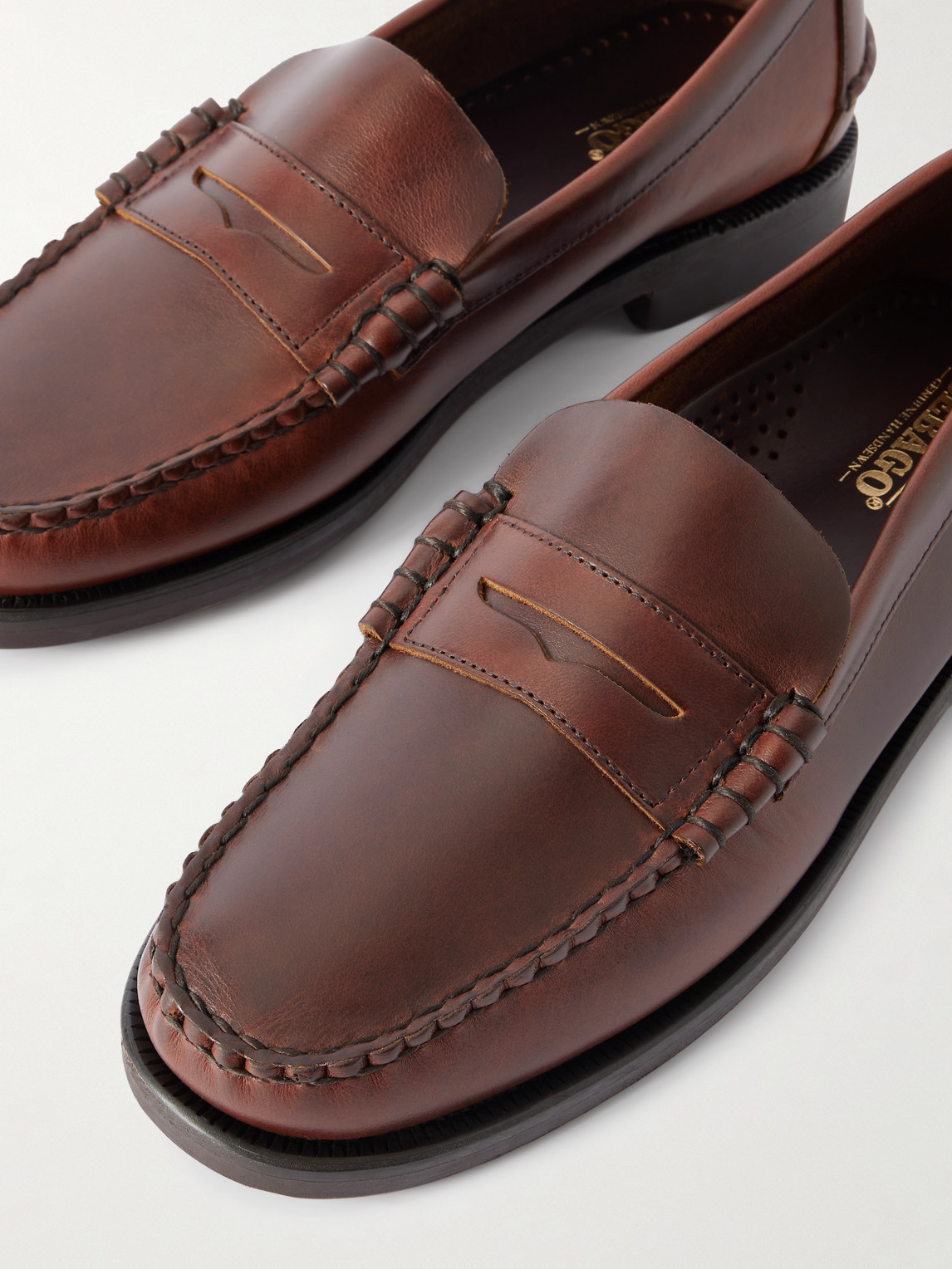 Sebago Classic Dan Leather Penny Loafers In Brown