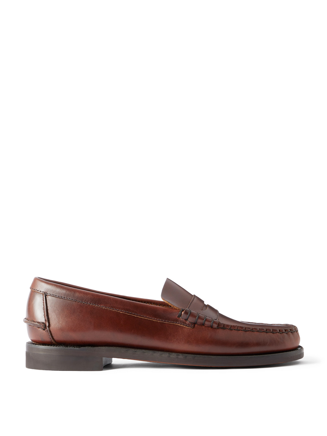 Sebago Classic Dan Leather Penny Loafers In Brown