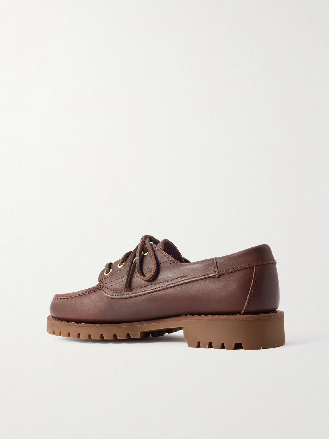 Sebago Askook Leather Boat Shoes In Brown