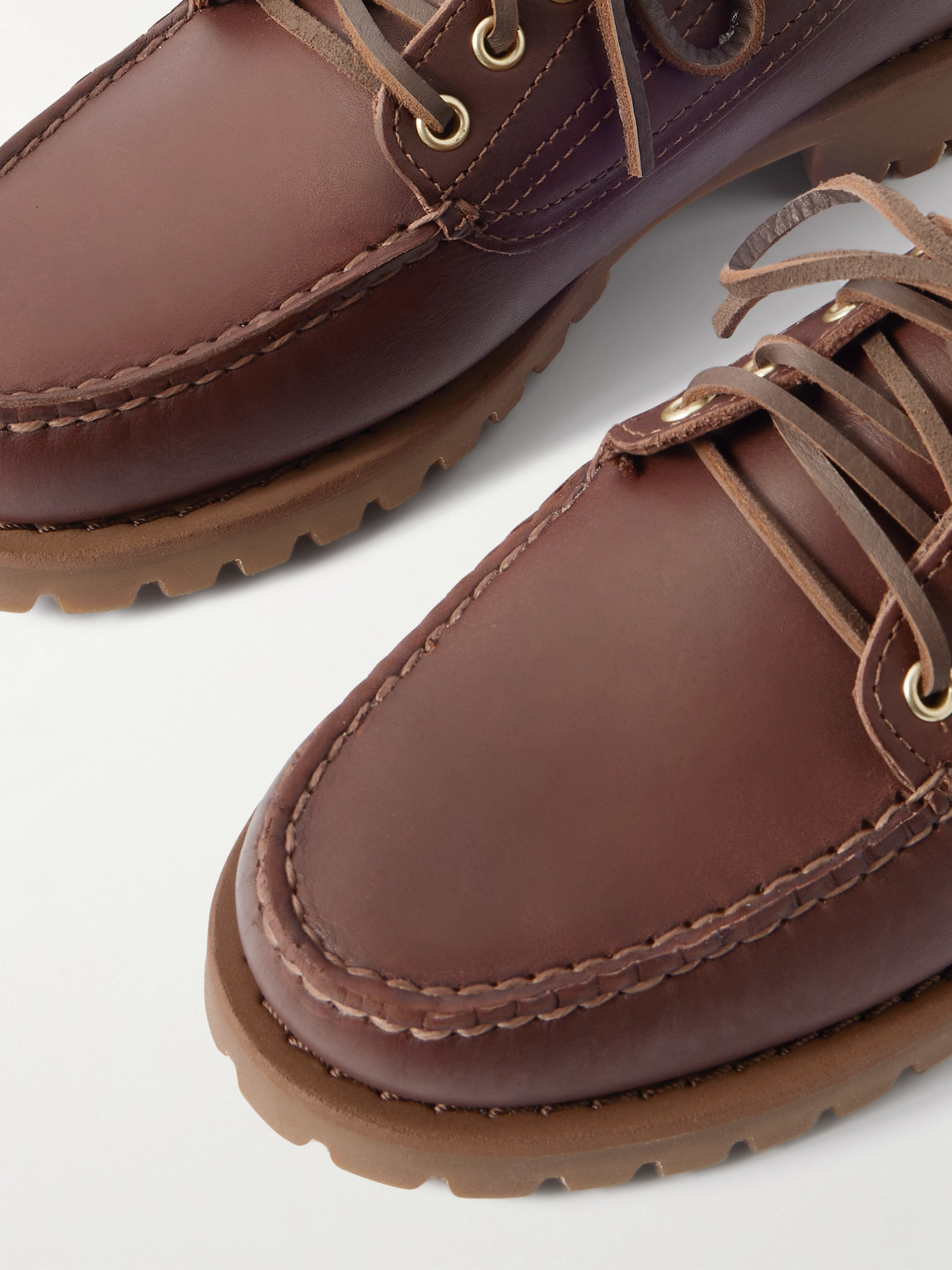 Sebago Askook Leather Boat Shoes In Brown