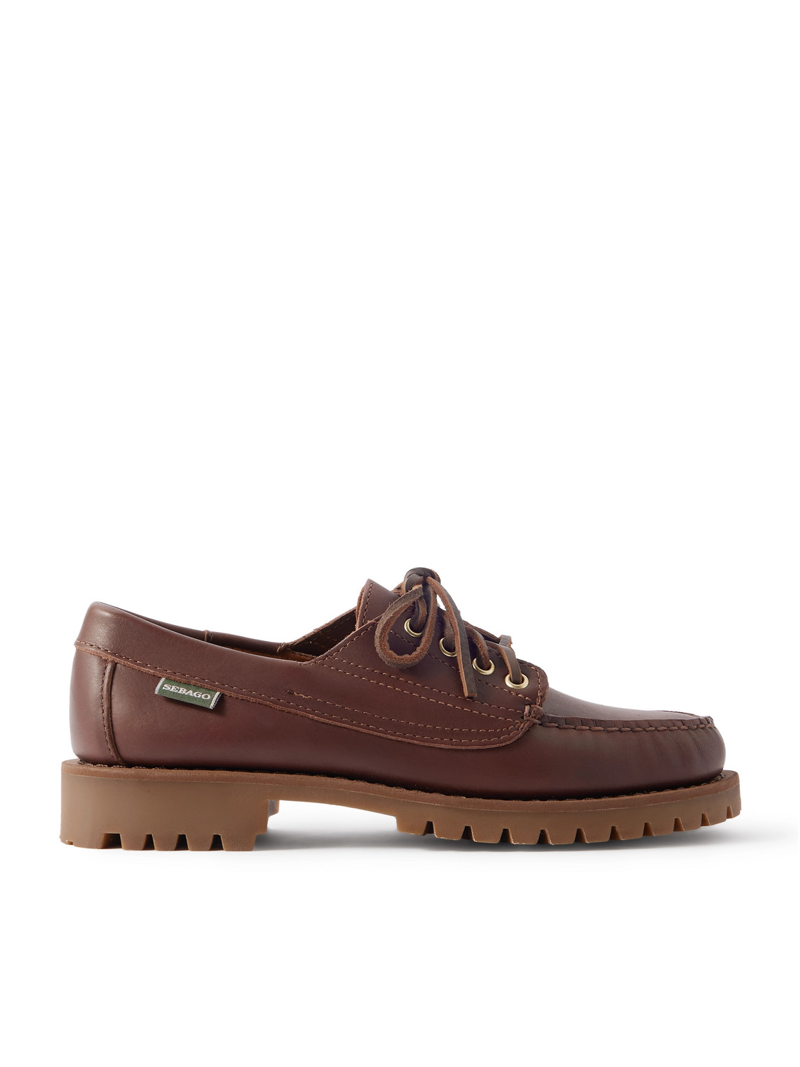 Sebago Askook Leather Boat Shoes In Brown