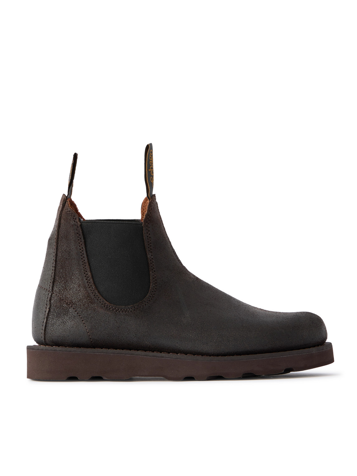 Sebago Yansa Waxed-suede Chelsea Boots In Brown