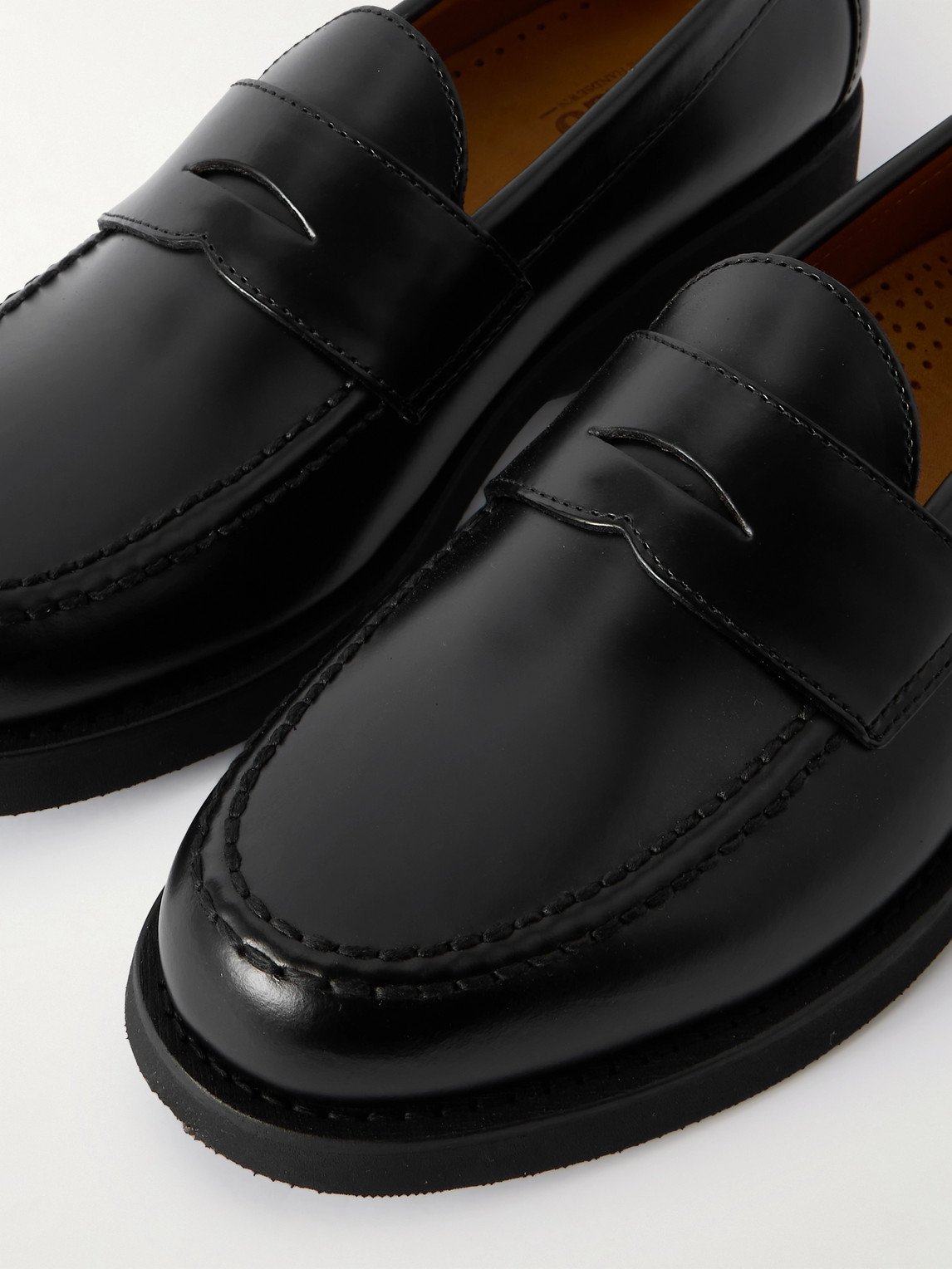 Sebago Ryan Leather Penny Loafers In Black