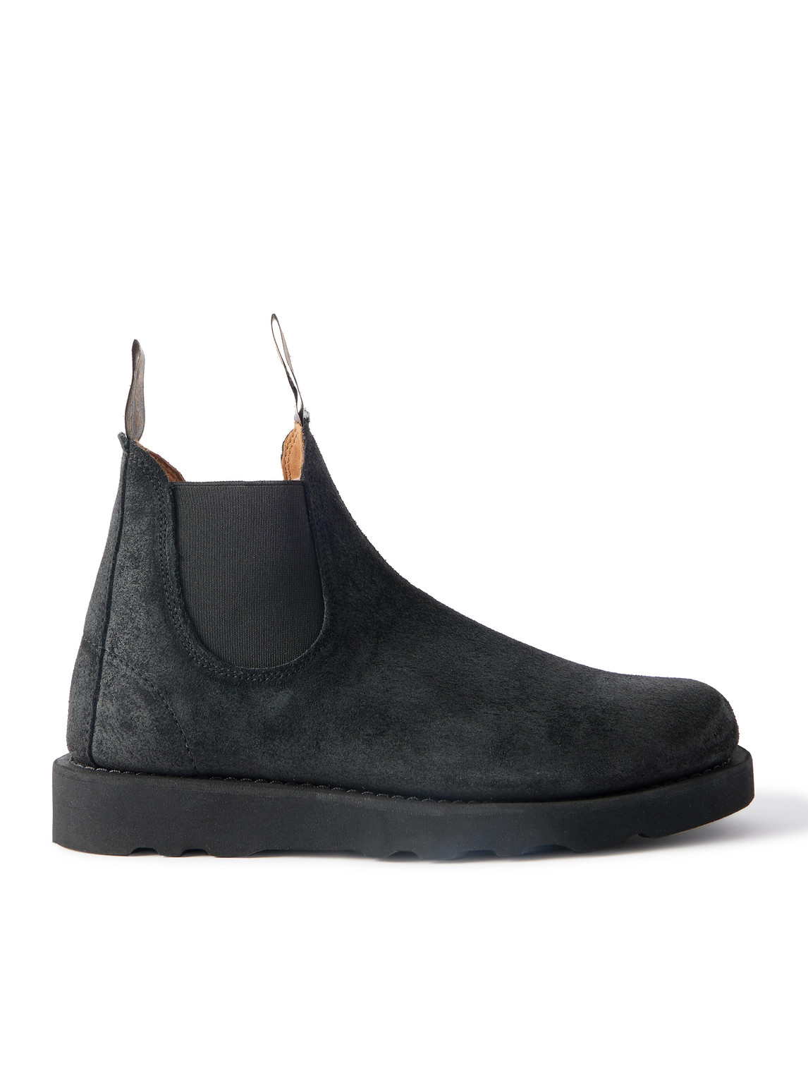 Sebago Yansa Waxed-suede Chelsea Boots In Black