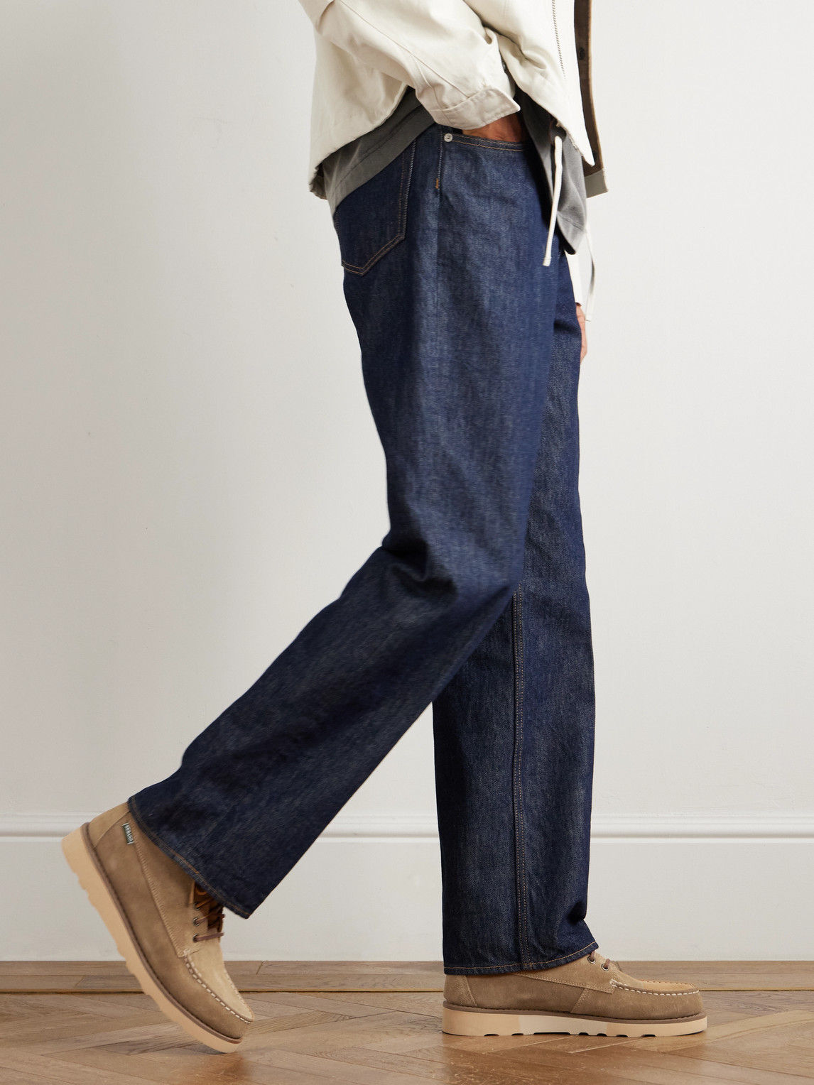 Sebago Soft Calf Leather Ankle Boots In Neutral