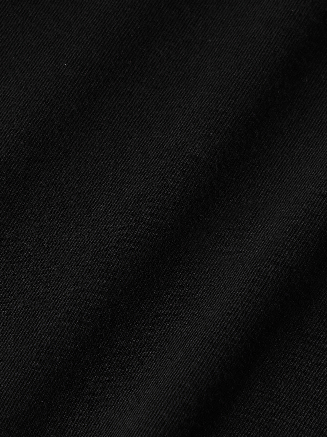 Auralee Crew Neck Cotton T-shirt With Chest Pocket In Black