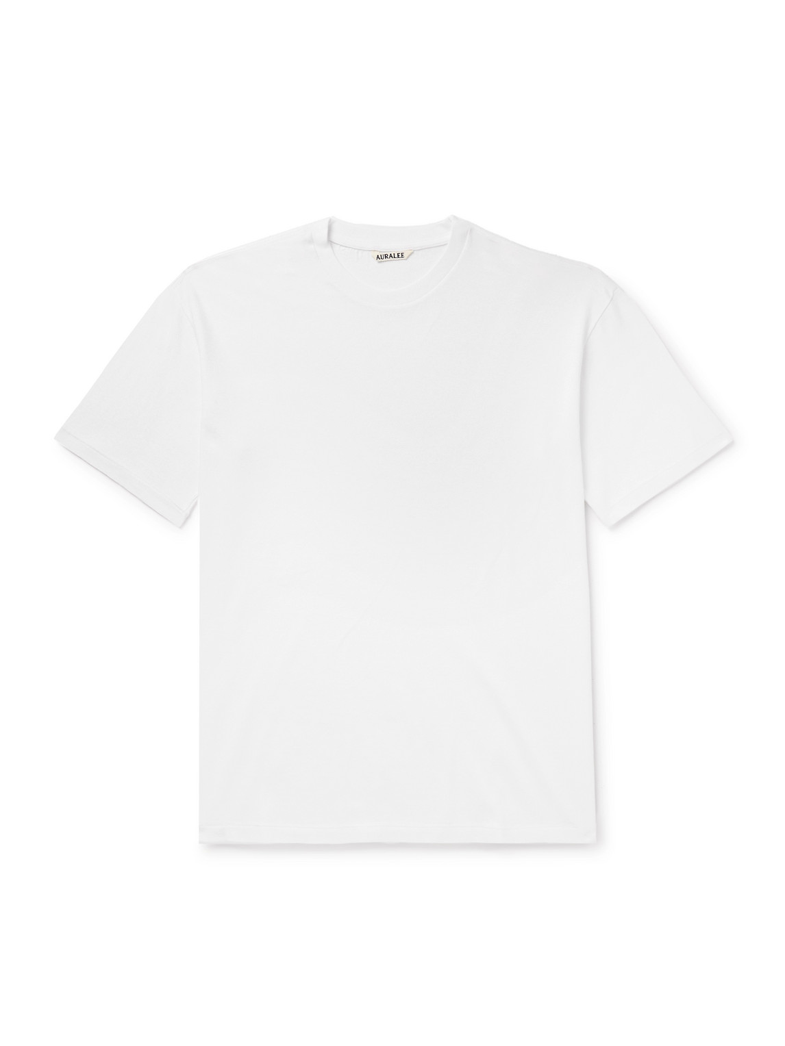Auralee Cotton-jersey T-shirt In White