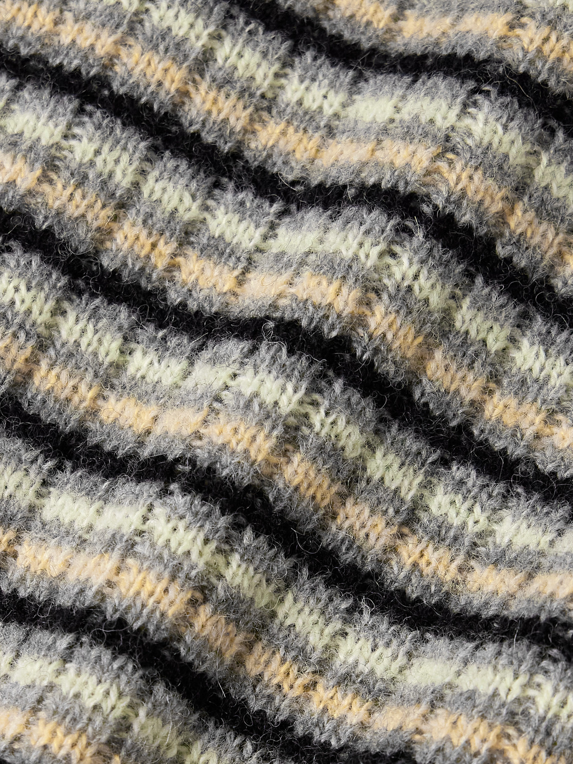 Auralee Striped Shetland Wool And Cashmere-blend Sweater In Gray