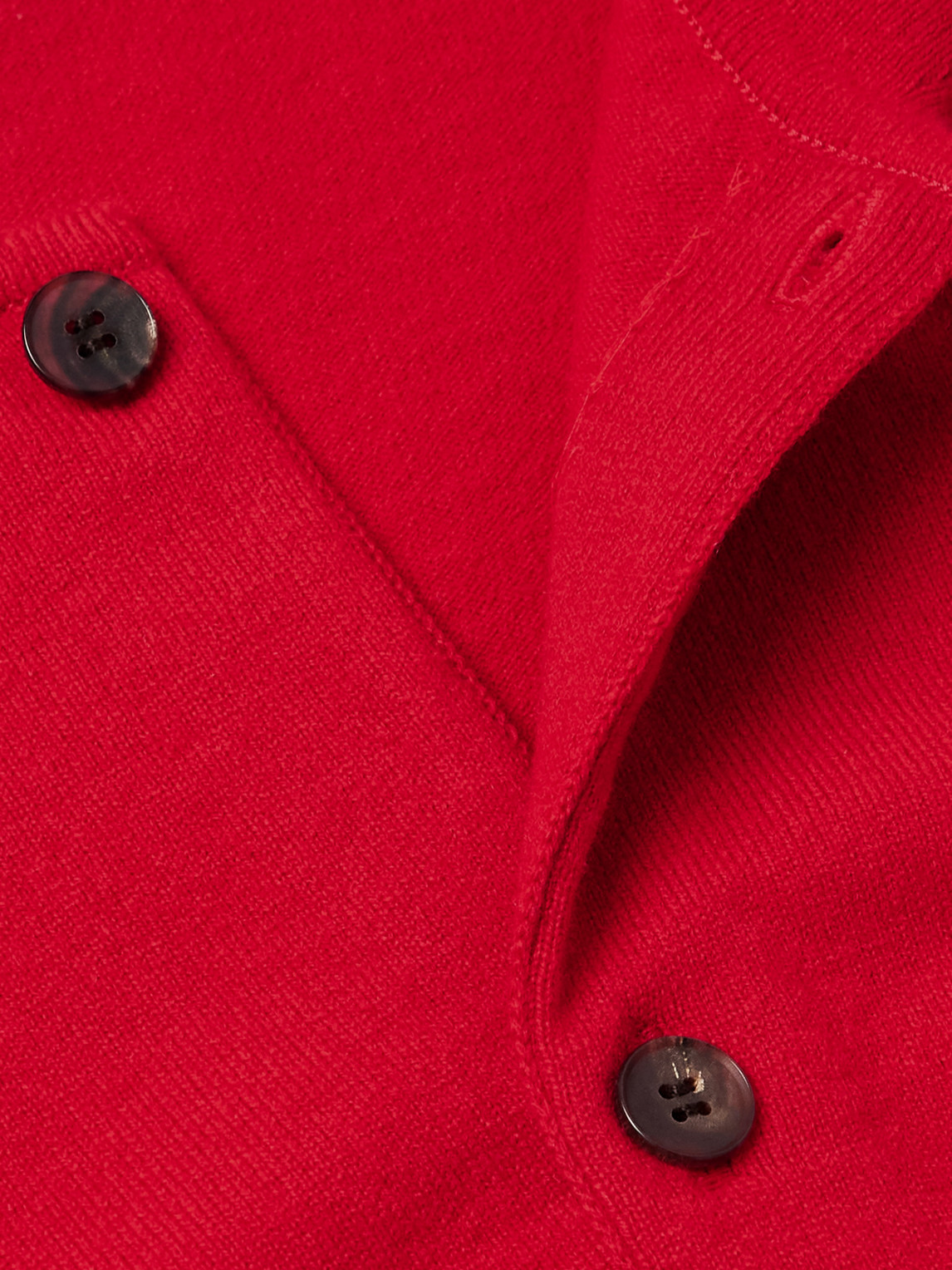 Auralee Wool Cardigan In Red