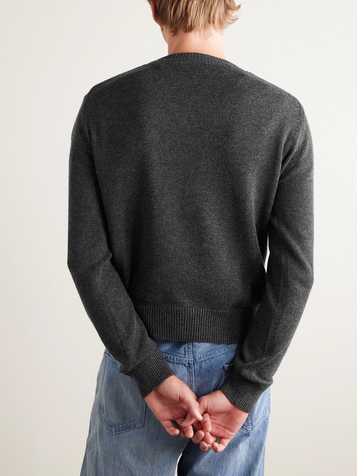  Auralee - Cashmere Sweater - Men - Gray - 3 
