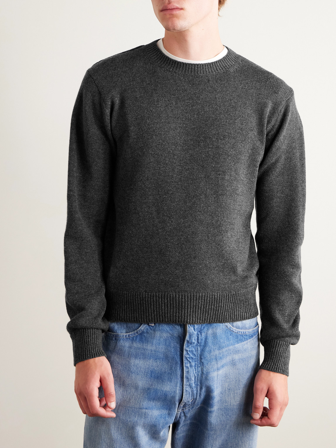  Auralee - Cashmere Sweater - Men - Gray - 3 