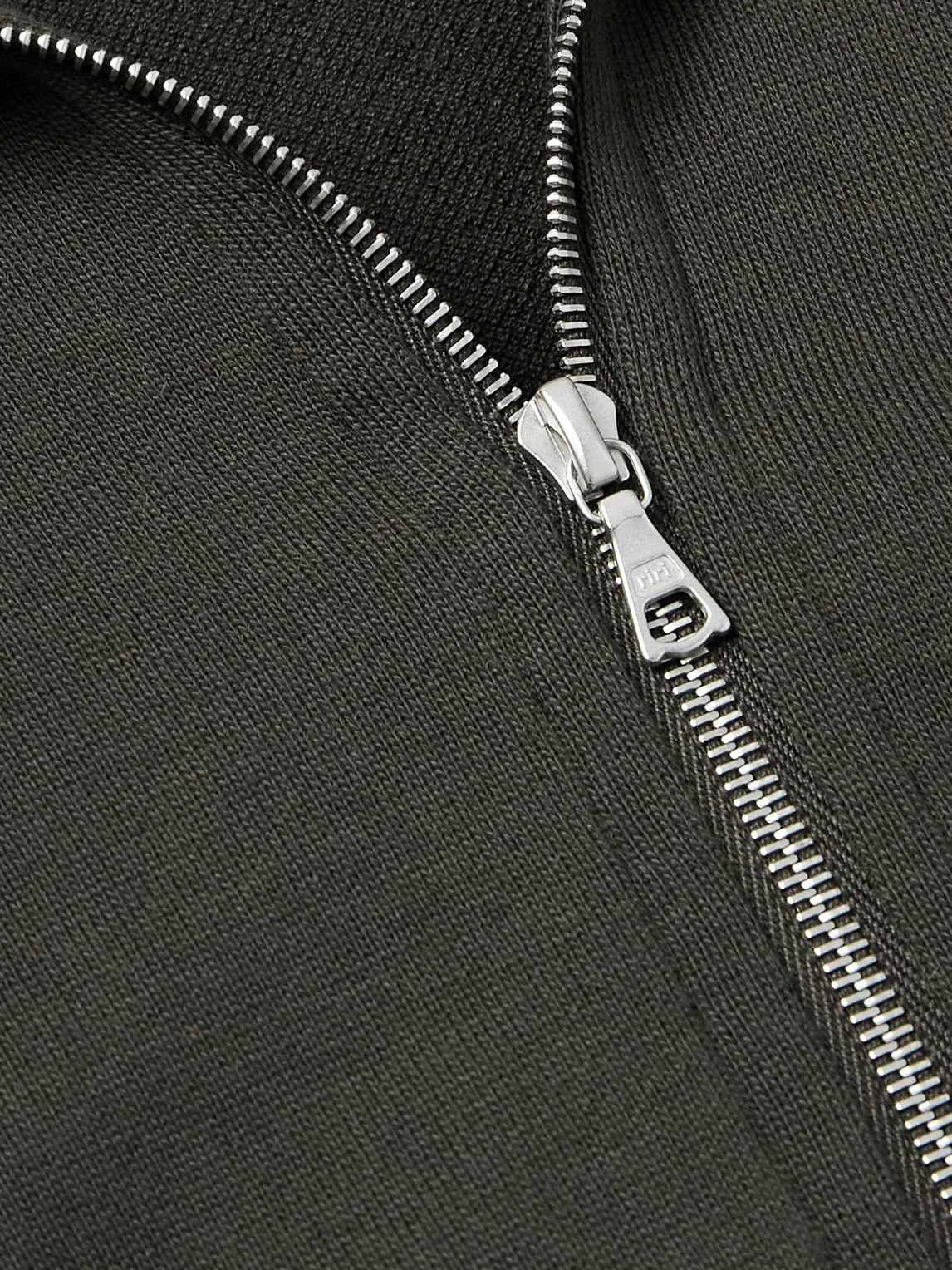 Auralee Cotton-jersey Zip-up Sweatshirt In Gray