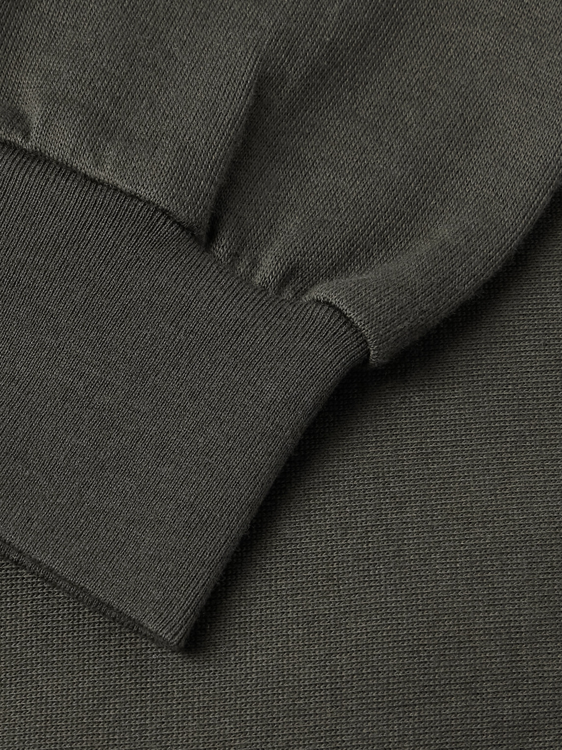 Auralee Cotton-jersey Zip-up Sweatshirt In Gray