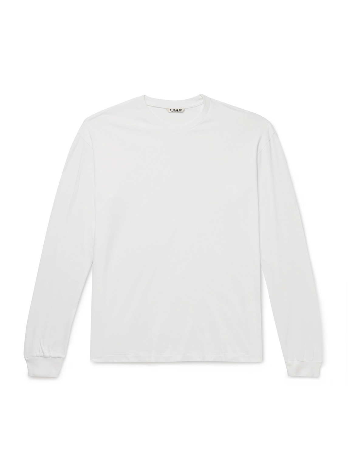 Auralee Cotton-jersey T-shirt In White