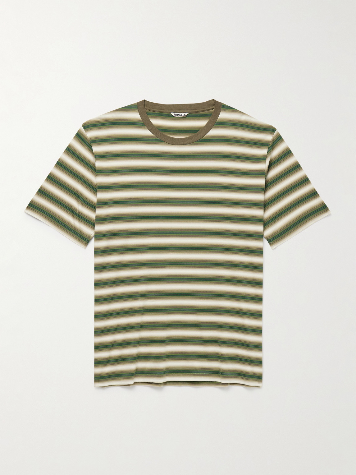 Auralee Striped Cotton-Jersey T-Shirt - Men