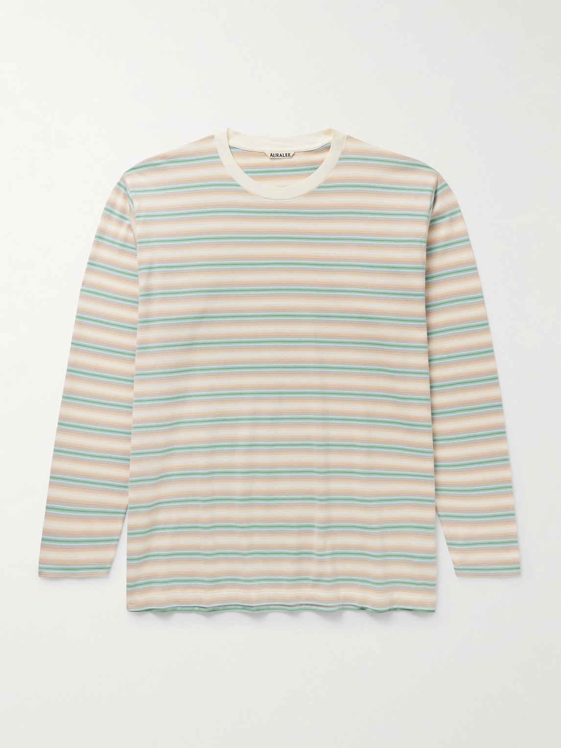Auralee Striped Cotton-Jersey T-Shirt - Men