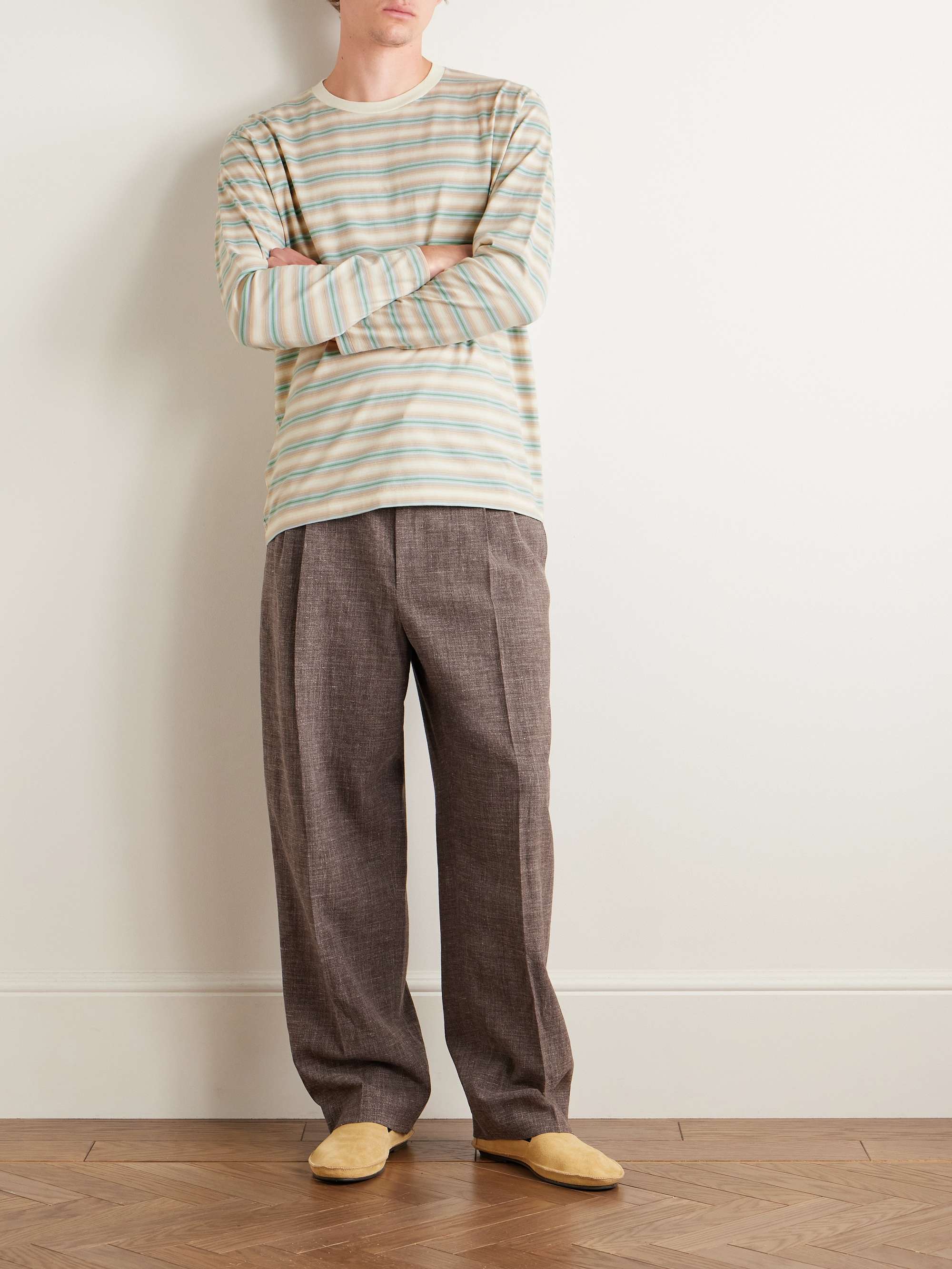 Auralee ロンT HIGH TWIST COTTON JERSEY HIGH TWIST COTTON JERSEY TEE - AURALEE Official Website