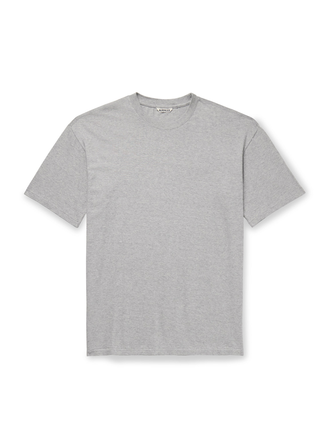Auralee Cotton-jersey T-shirt In Gray