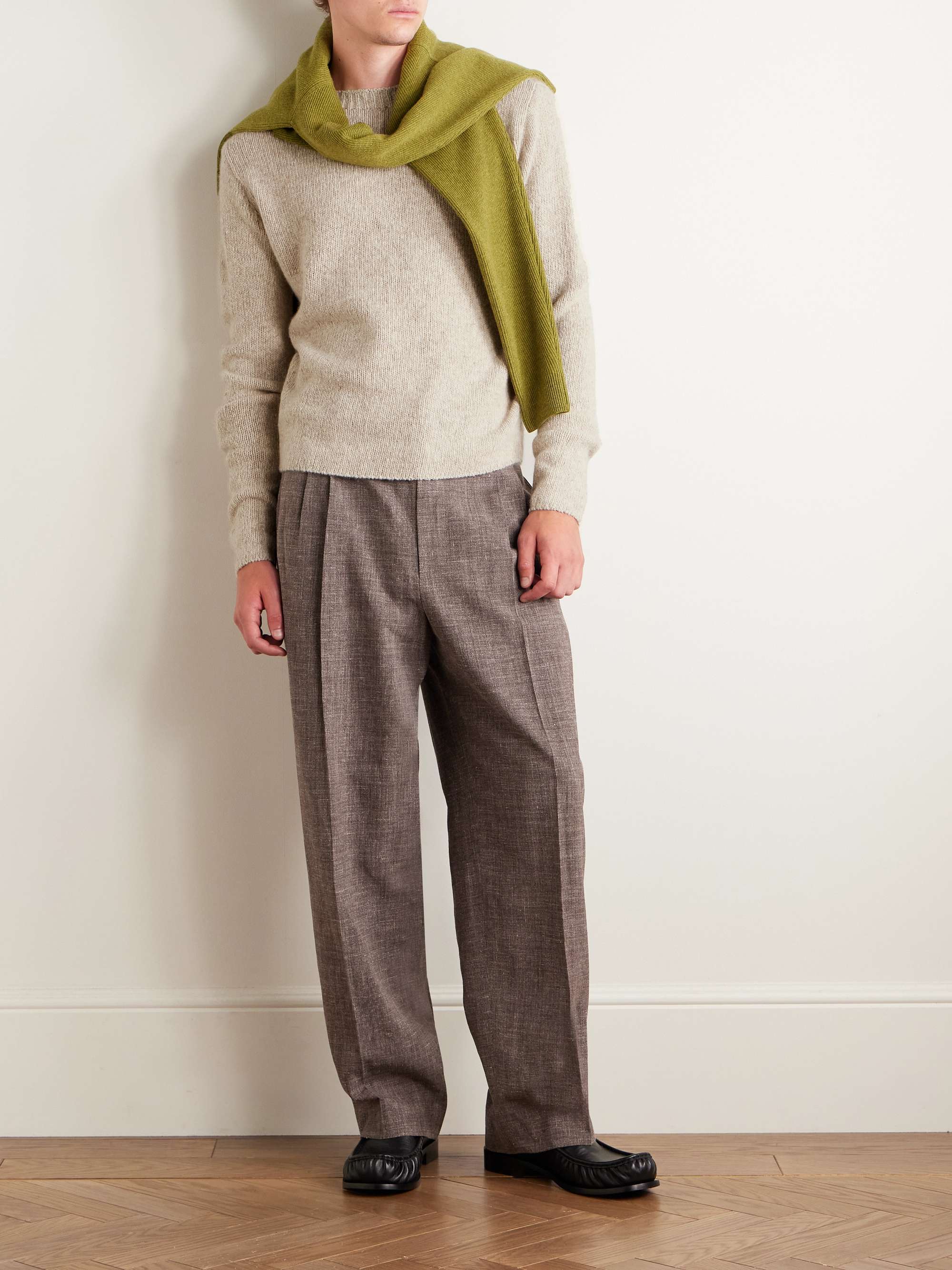 【即完品】AURALEE WOOL CASHMERE set up Namu Shop - Auralee Shetland Wool Cashmere Knit Pullover