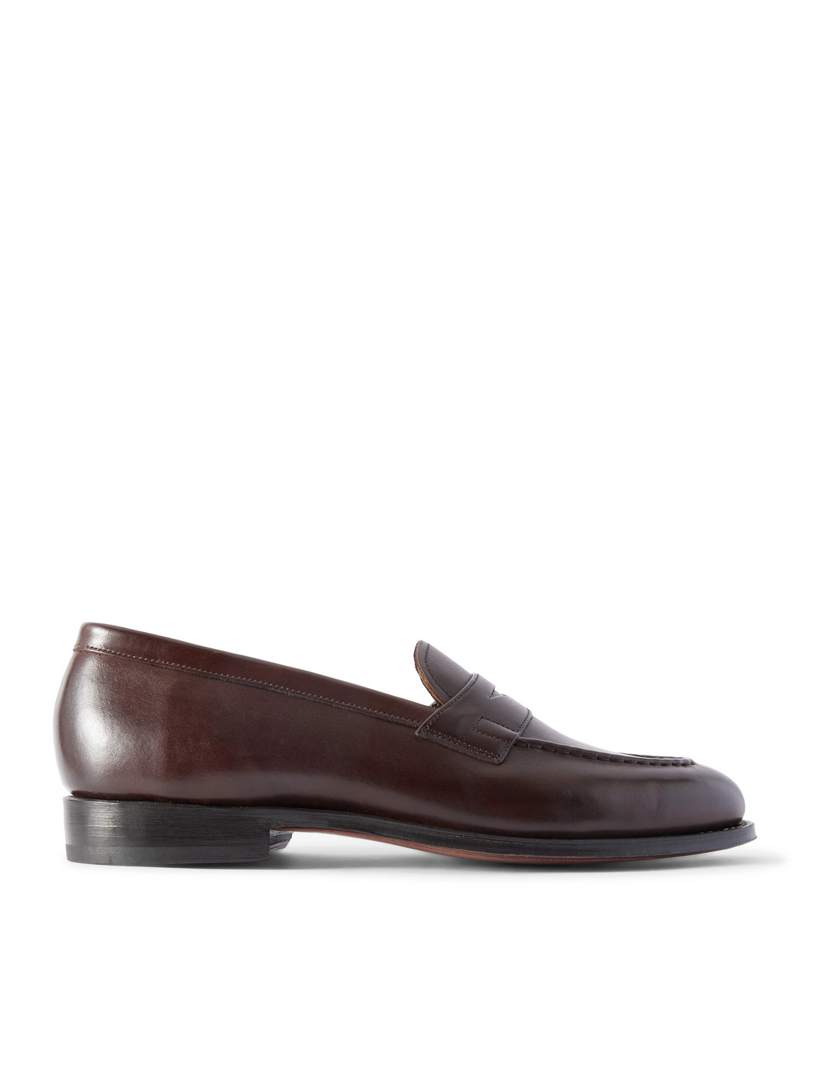 Grenson Lloyd Leather Penny Loafers In Brown