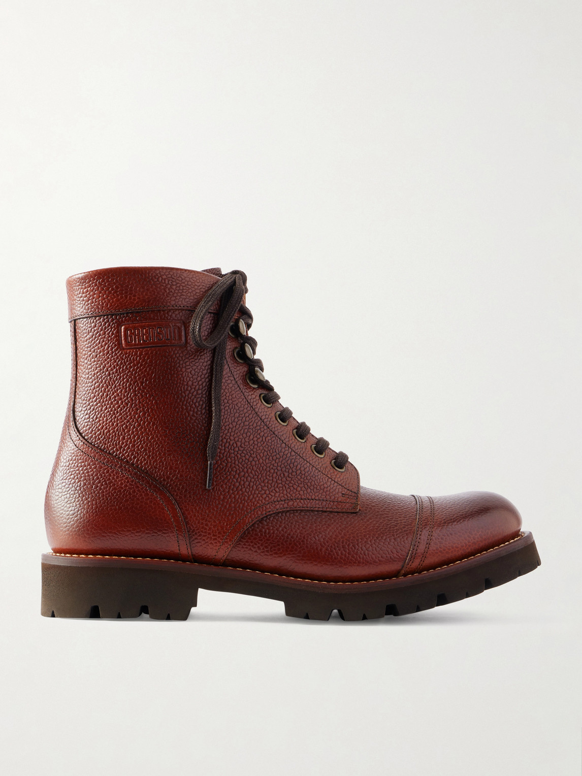 Bill Full-Grain Leather Lace-Up Boots