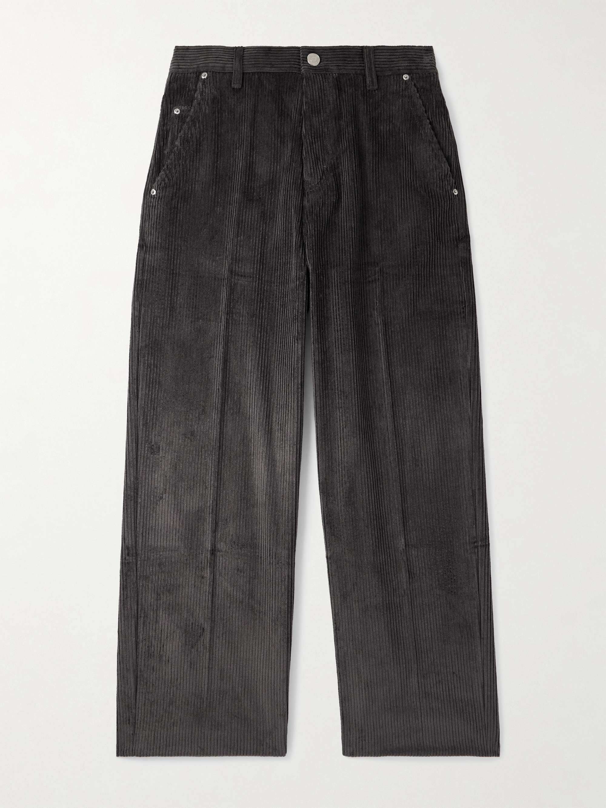 パンツ Ami Paris wide leg trousers AMI Paris Wool low-waist wide-leg Trousers | Black | FARFETCH