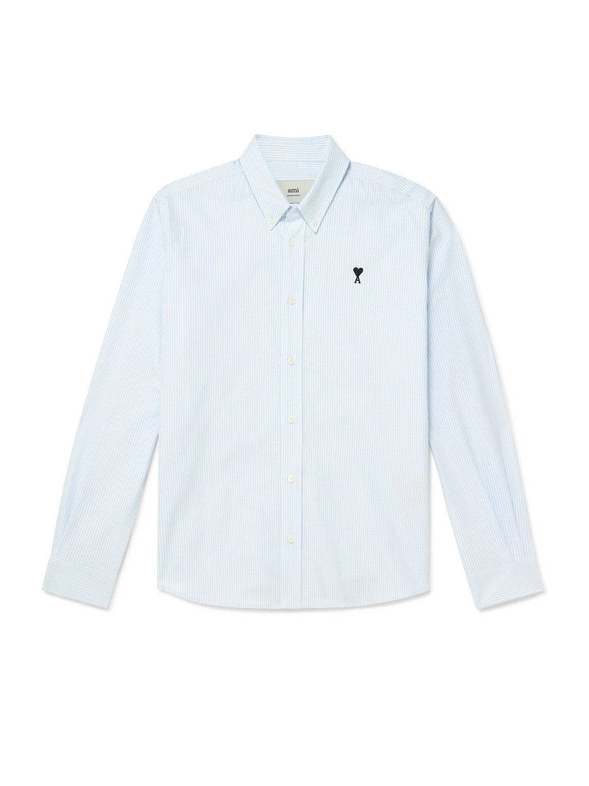 Button-Down Collar Logo-Embroidered Cotton Oxford Shirt