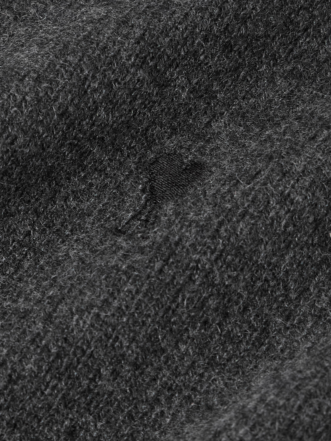 Ami Alexandre Mattiussi Logo-embroidered Cashmere And Wool-blend Rollneck Sweater In Gray