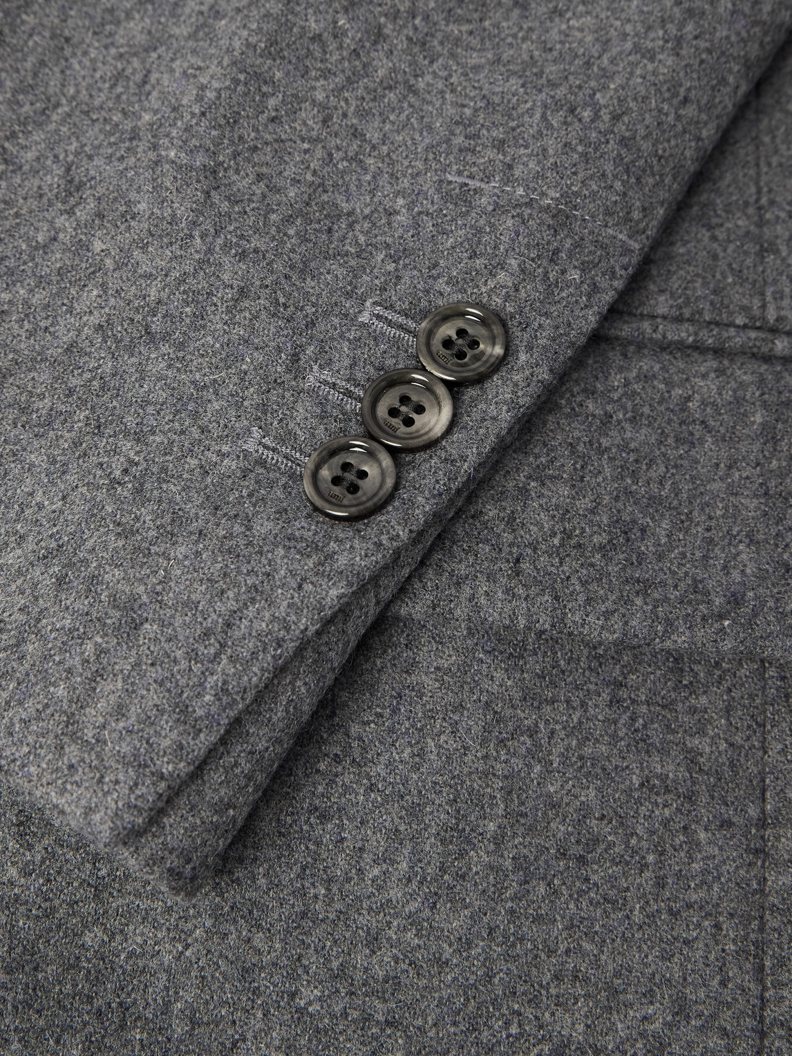 Ami Alexandre Mattiussi Wool-flannel Blazer In Gray