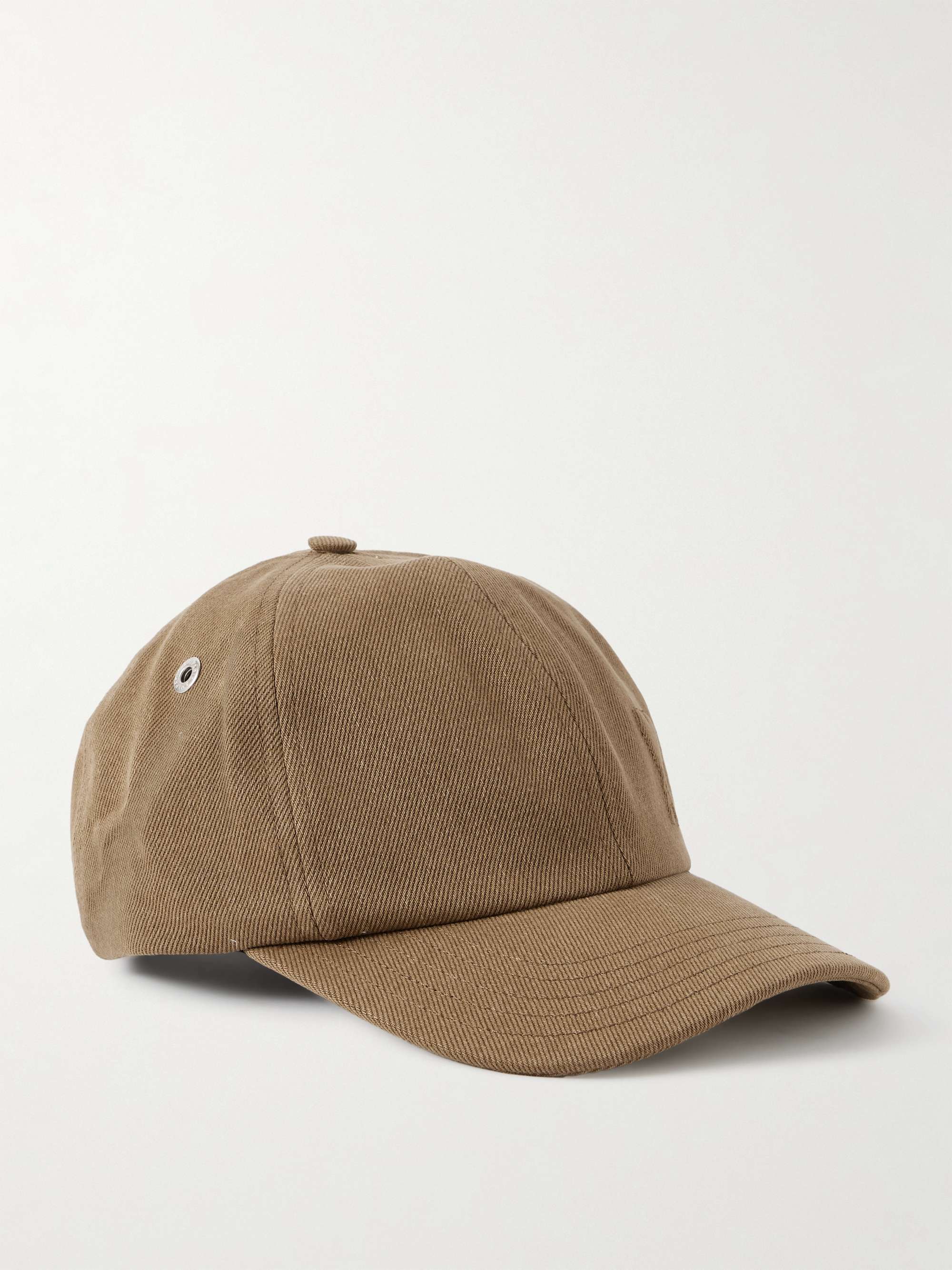Ami キャップ AMI PARIS Logo-Embroidered Cotton-Twill Baseball Cap for Men