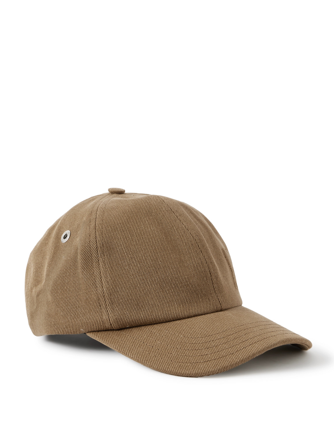 Ami Alexandre Mattiussi Logo-embroidered Cotton-twill Baseball Cap In Brown