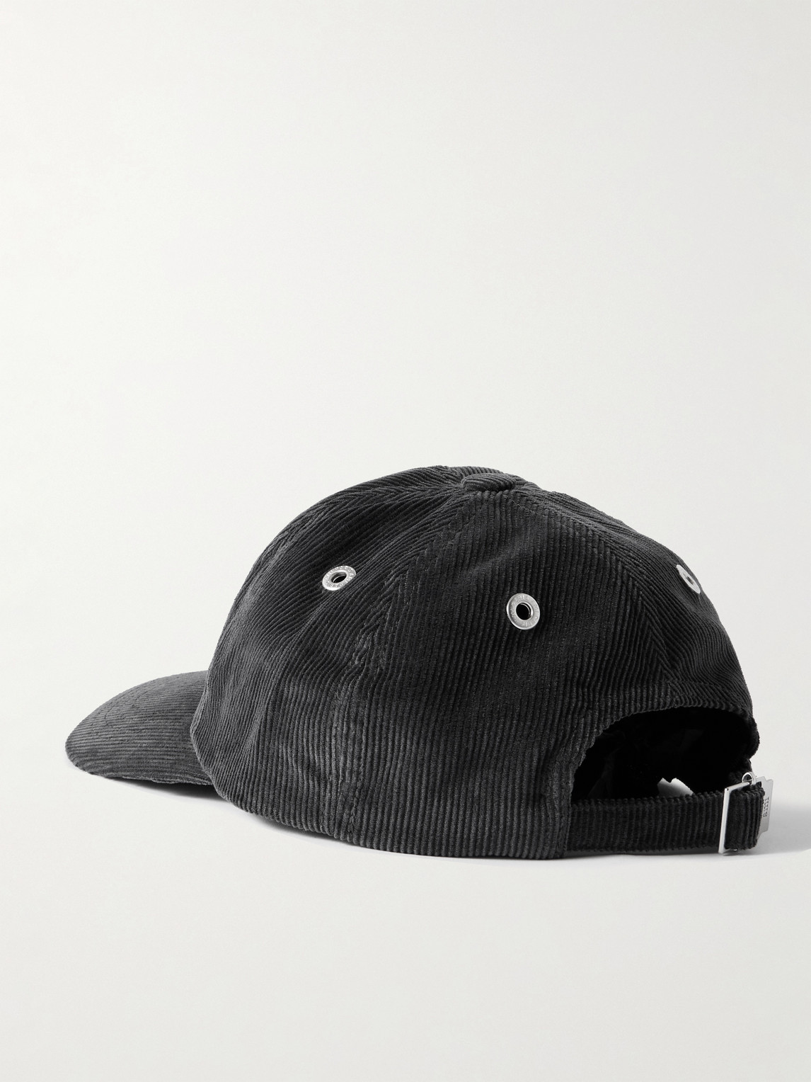 Ami Alexandre Mattiussi Logo-embroidered Cotton-corduroy Baseball Cap In Black