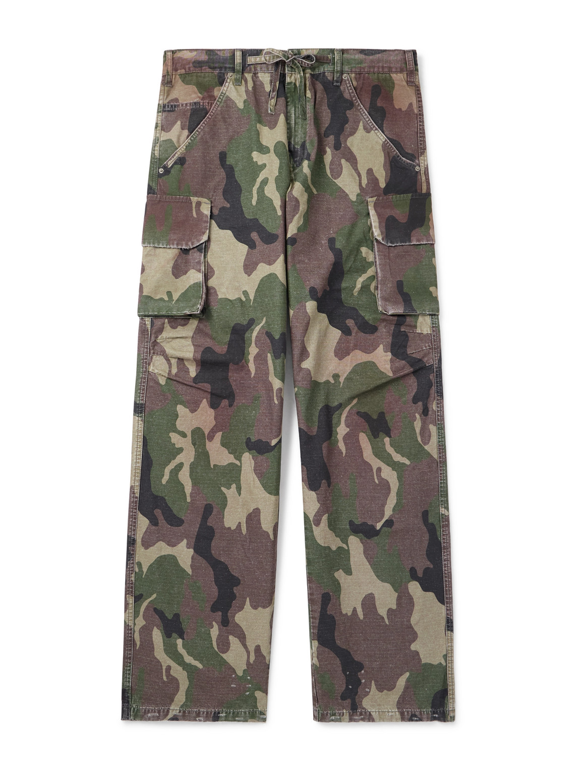 424 – Straight-Leg Camouflage-Print Cotton-Ripstop Cargo Trousers