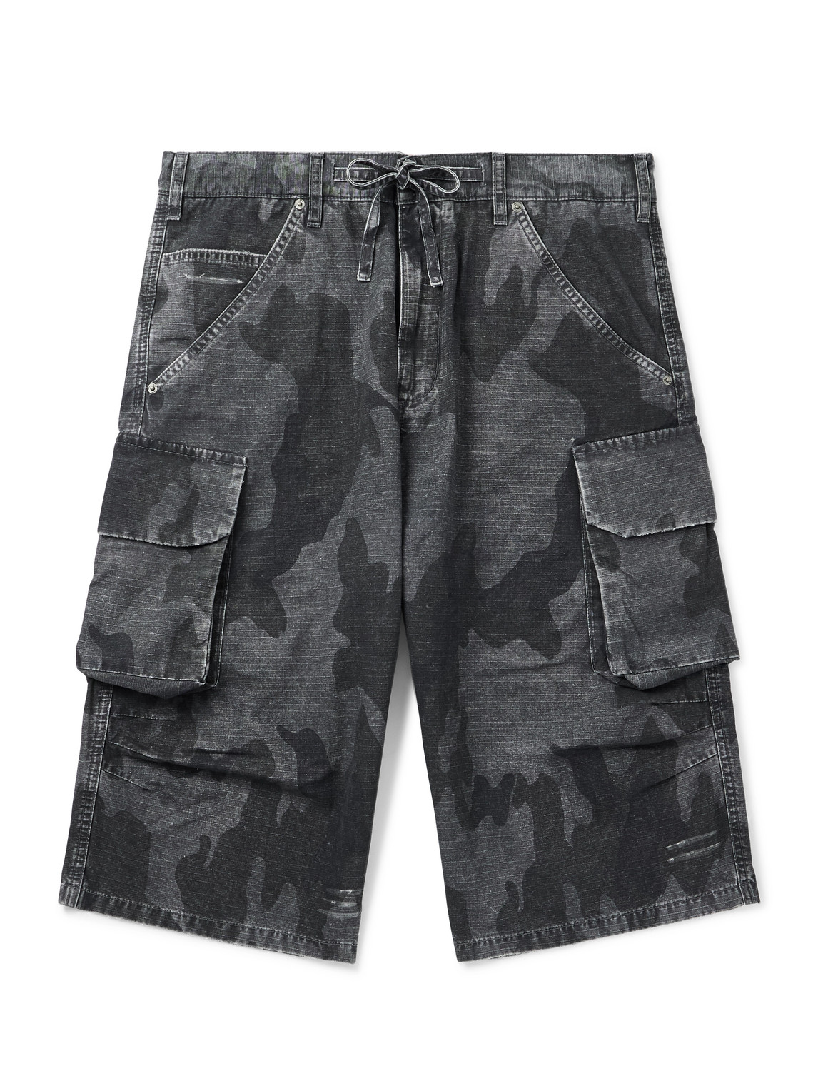 424 – Straight-Leg Camouflage-Print Cotton-Ripstop Shorts