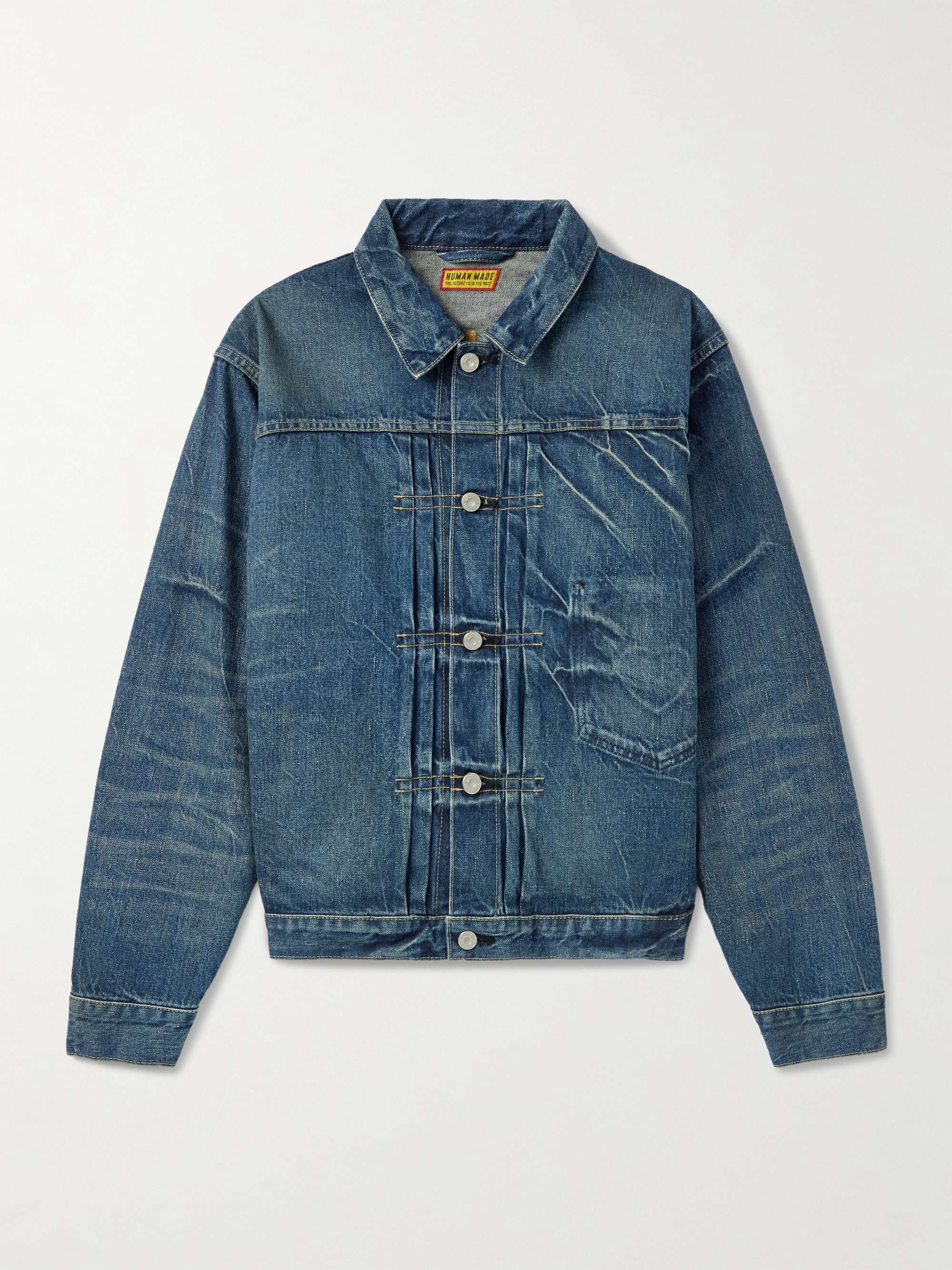 HUMAN MADE Future Embroidered Denim Jacket for Men | MR PORTER