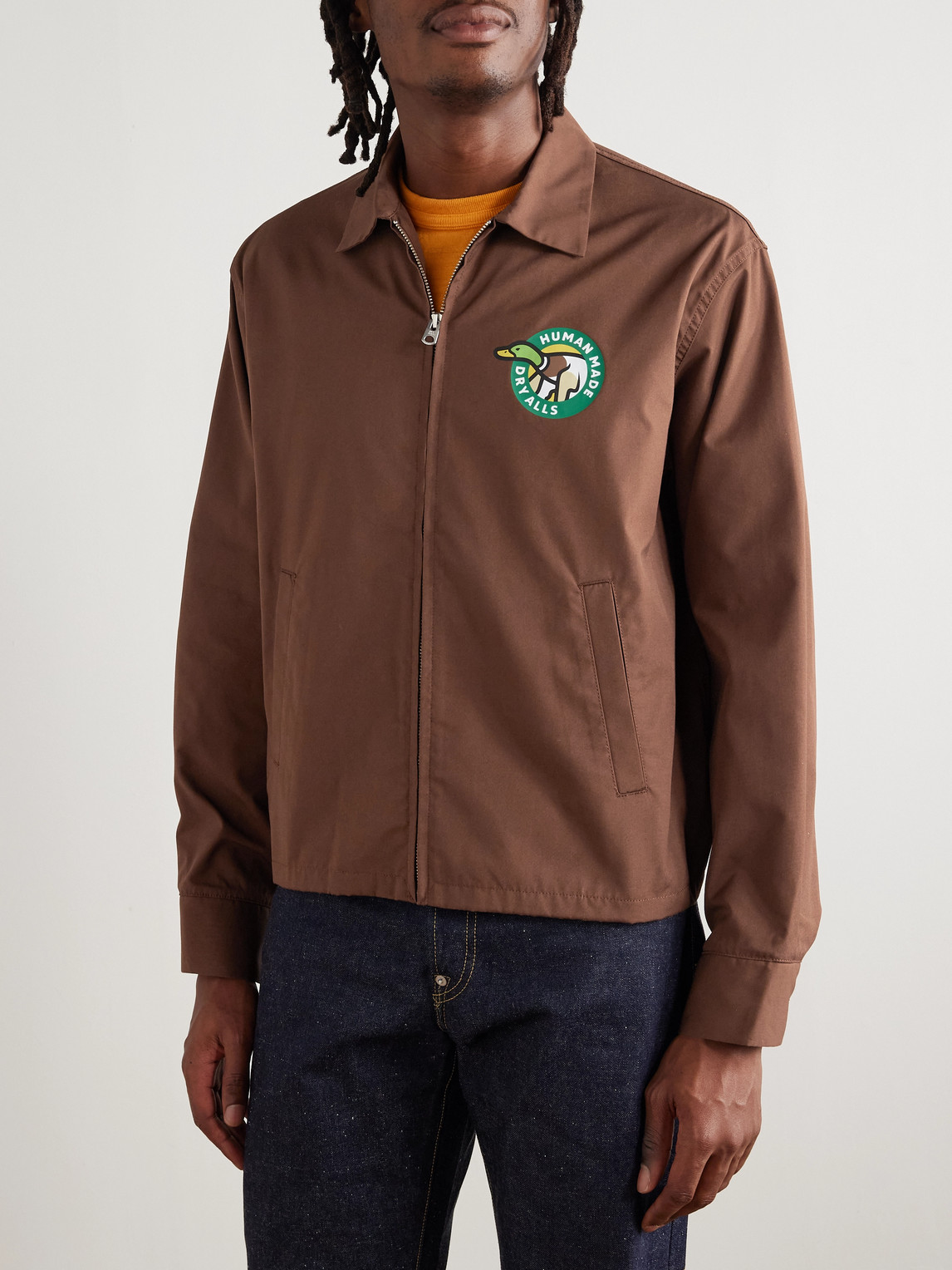  Human Made - Drizzler Logo-print Canvas Jacket - Men - Brown - S 