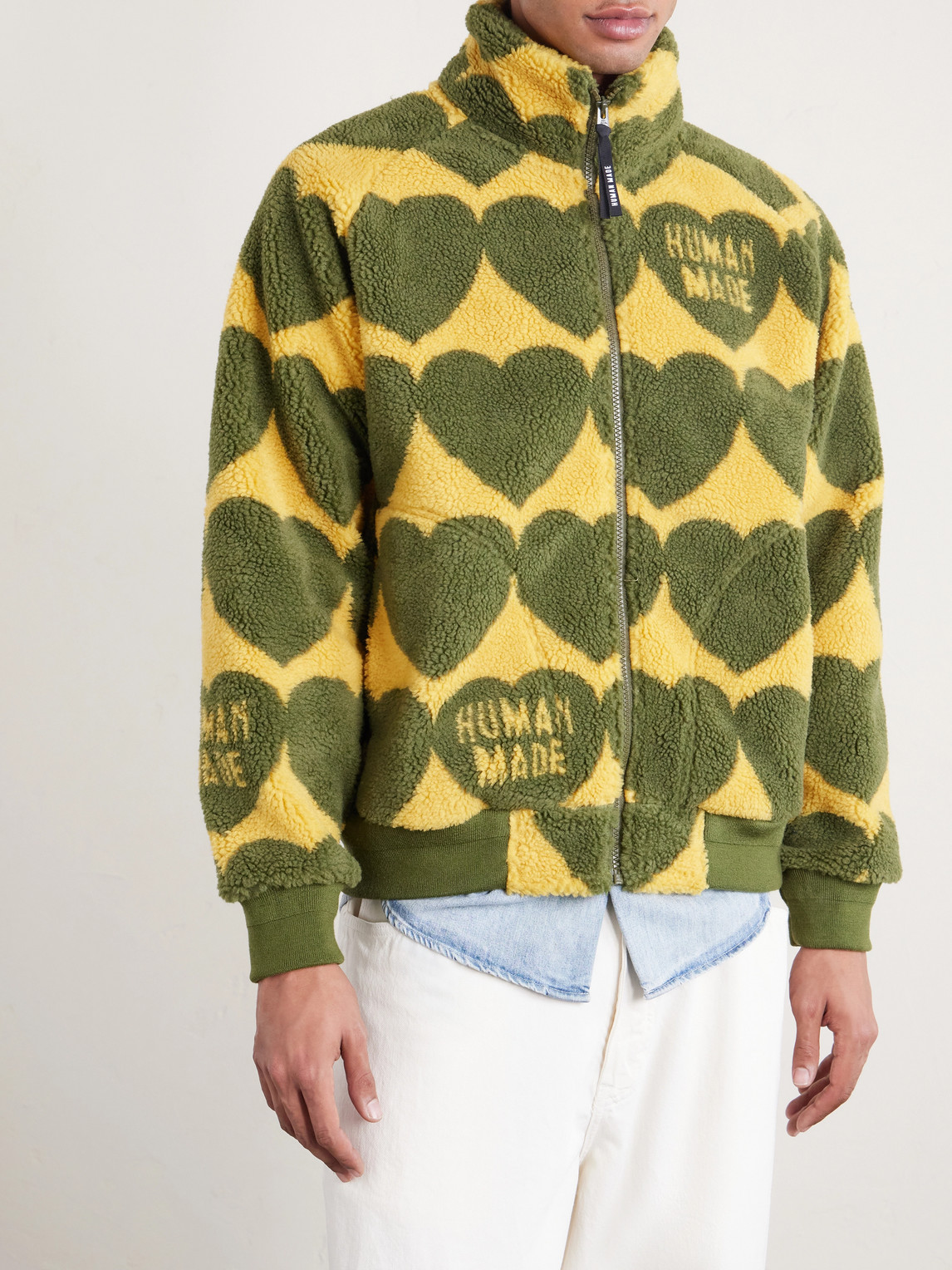  Human Made - Heart Fleece Jacket - Men - Green - M 