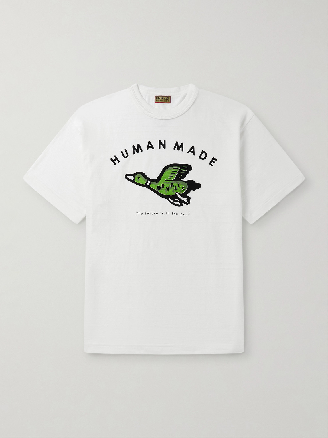 Human Made Logo-print Cotton-jersey T-shirt In White