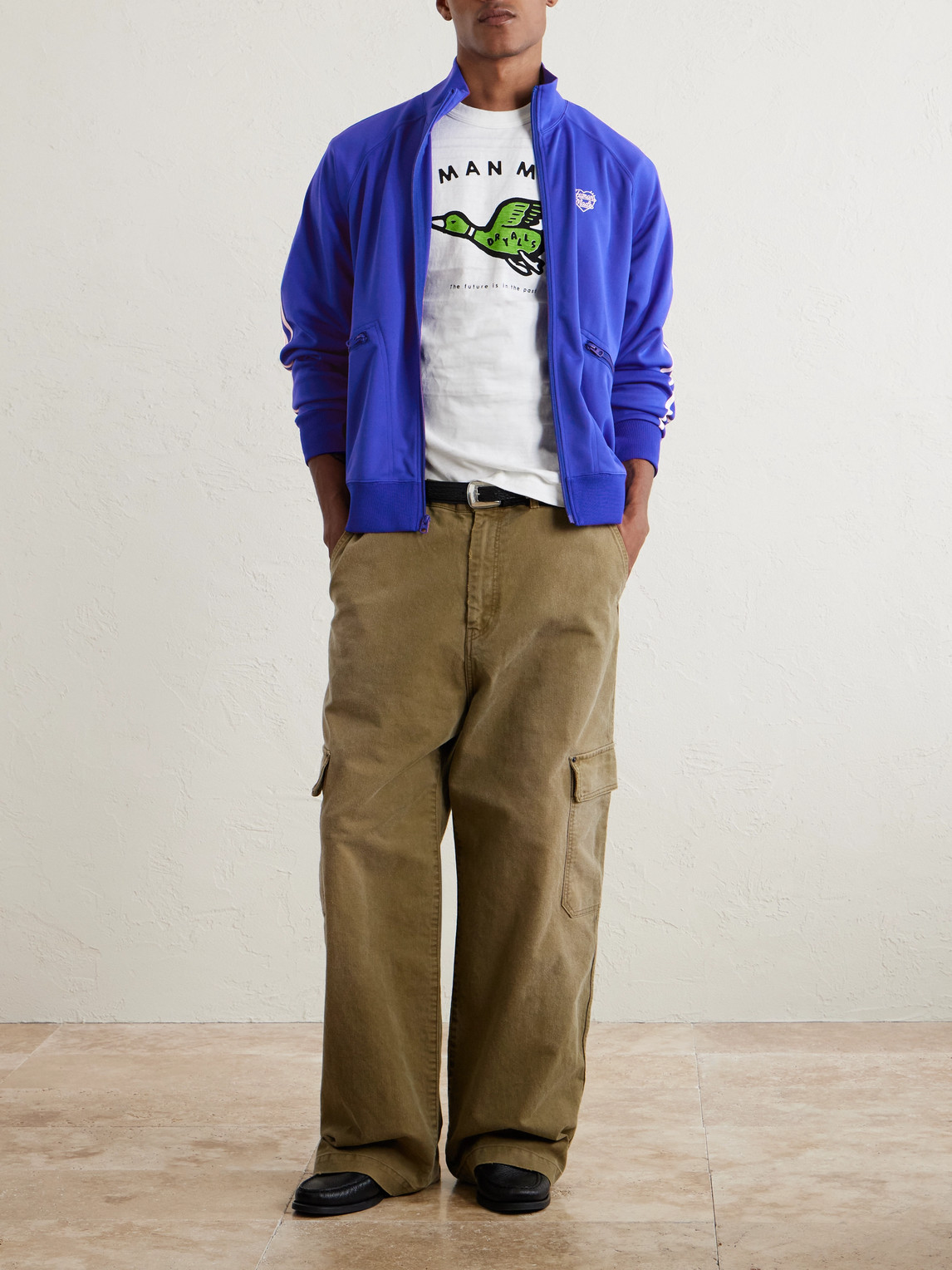 Human Made Logo-print Cotton-jersey T-shirt In White