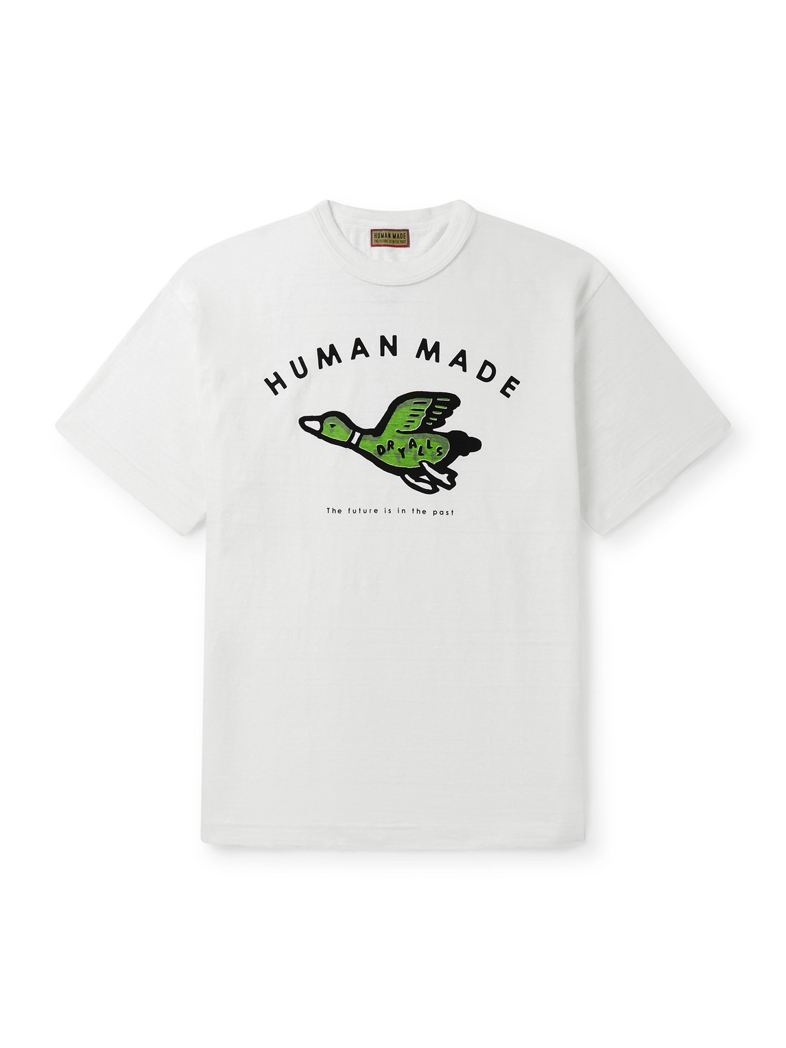 Human Made Logo-print Cotton-jersey T-shirt In White