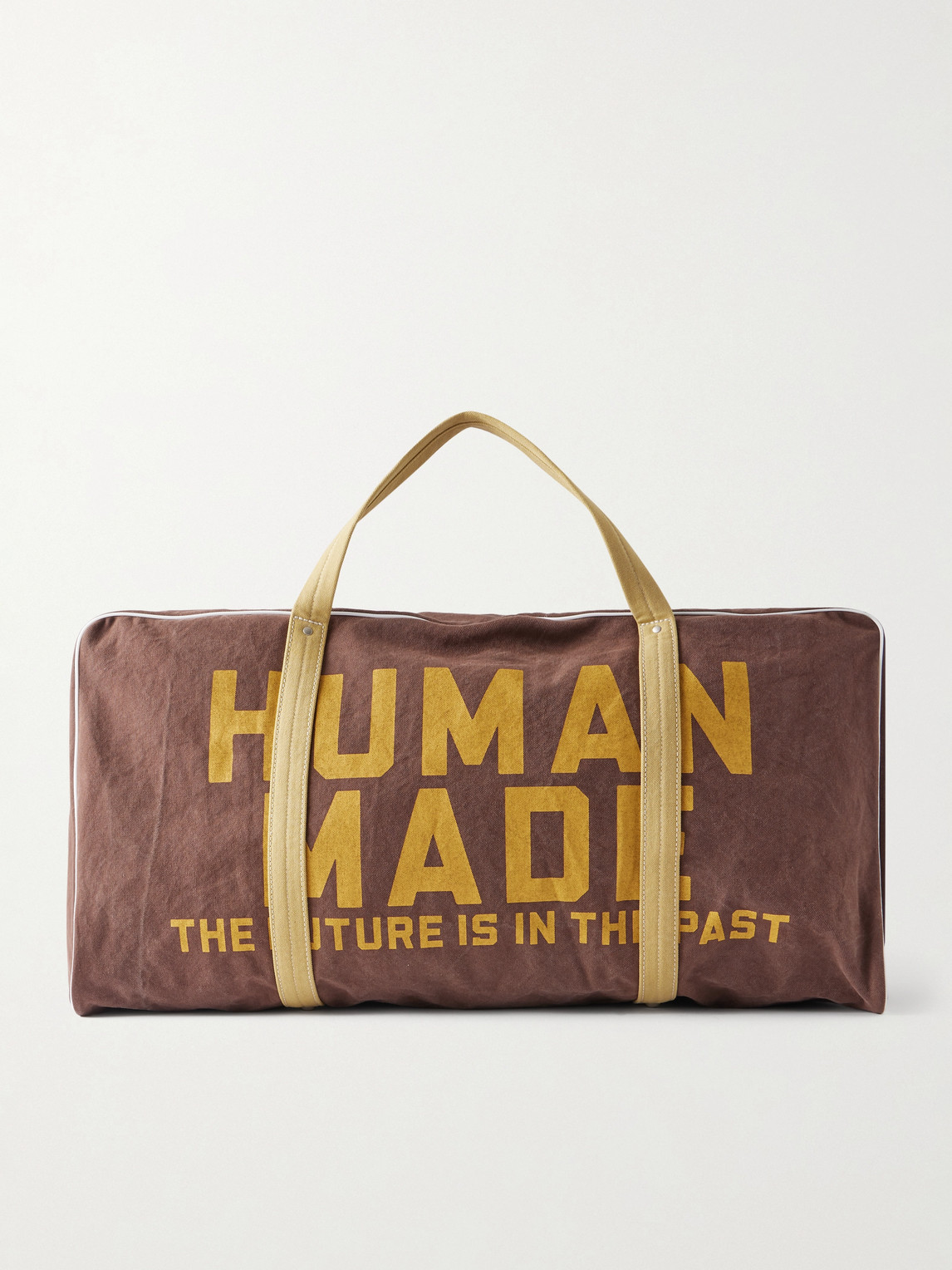 Human Made Boston Logo-Print Cotton-Canvas Weekend Bag - Men