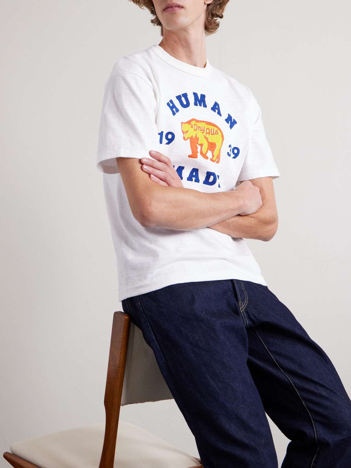 Human Made Printed Cotton-jersey T-shirt In Multi