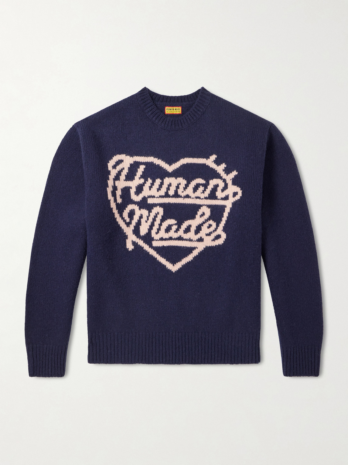 Human Made – Logo-Intarsia Wool-Blend Sweater