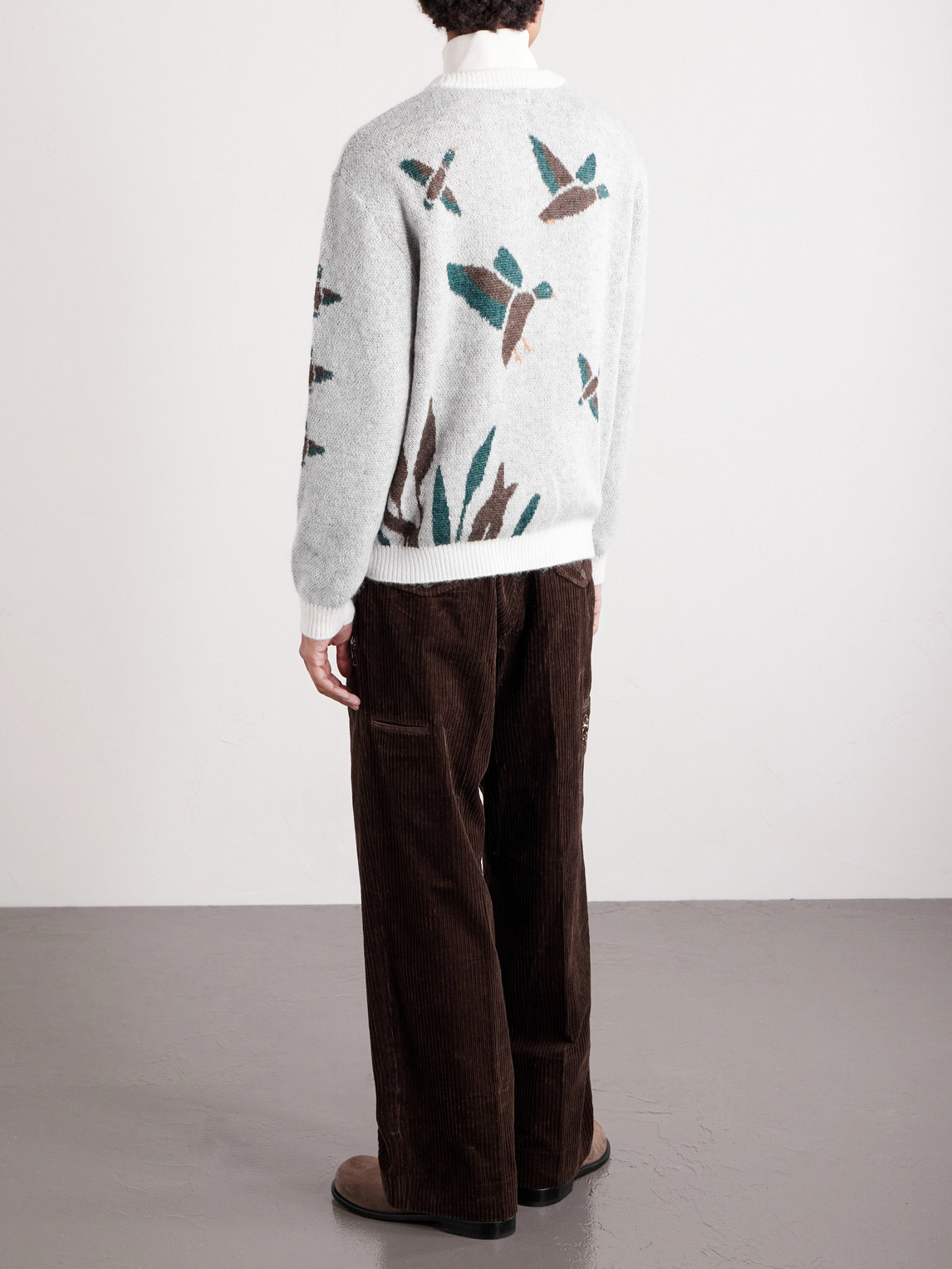  Human Made - Jacquard-knit Sweater - Men - Gray - S 