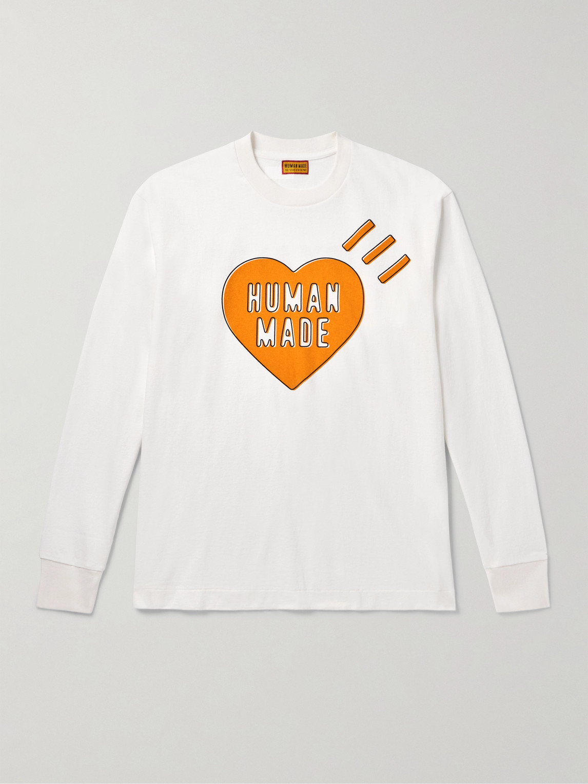 Human Made Printed Cotton-jersey T-shirt In White