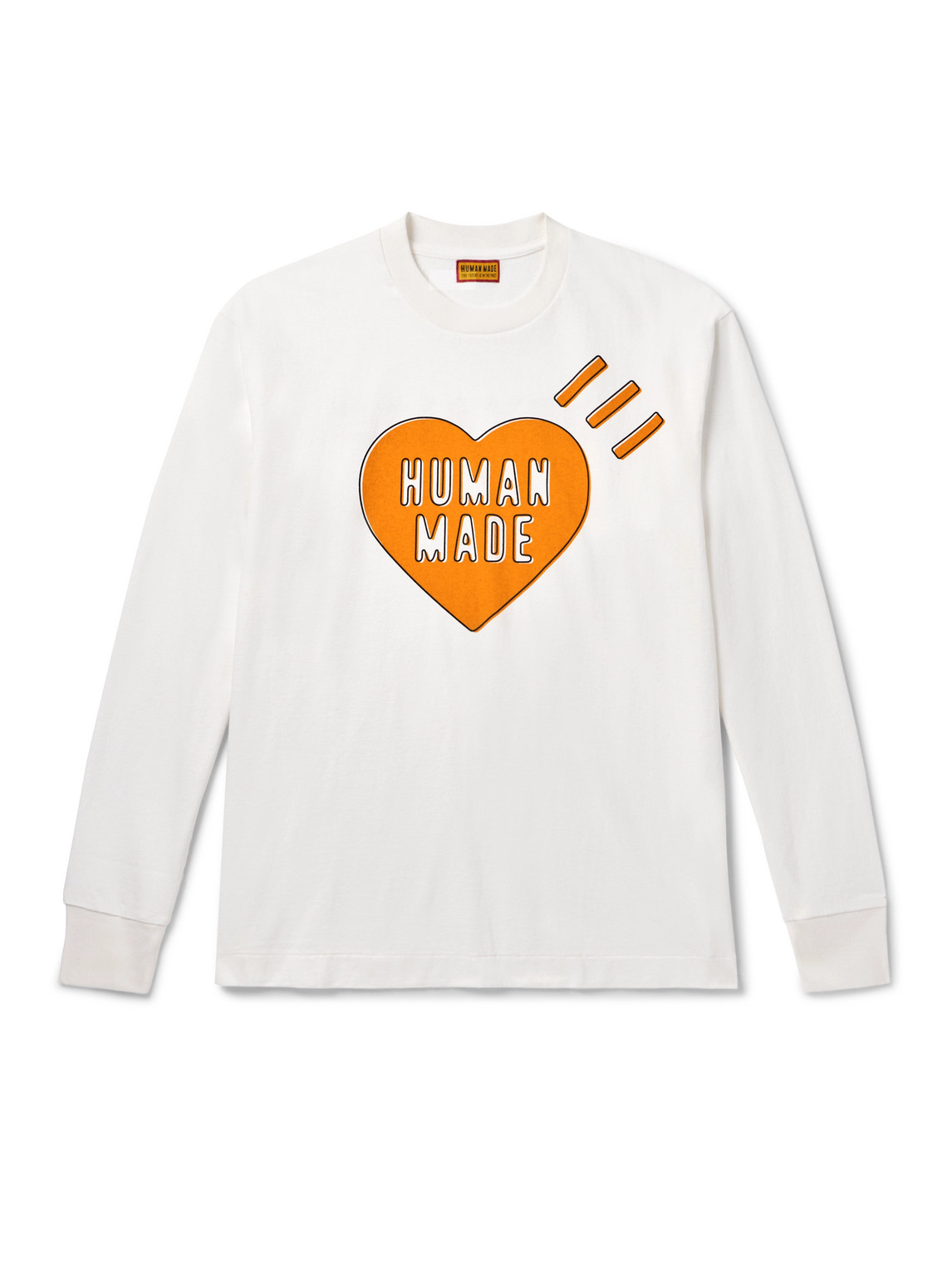 Human Made Printed Cotton-jersey T-shirt In White