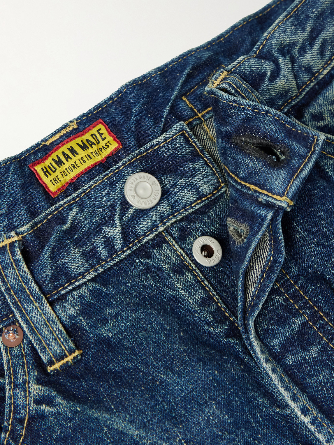 Human Made Future Straight-leg Selvedge Jeans In Blue