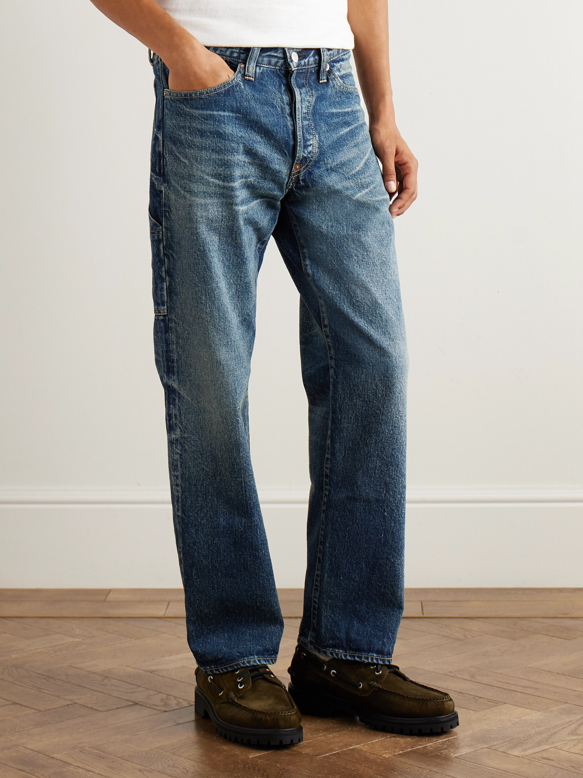 Human Made Future Straight-leg Selvedge Jeans In Blue