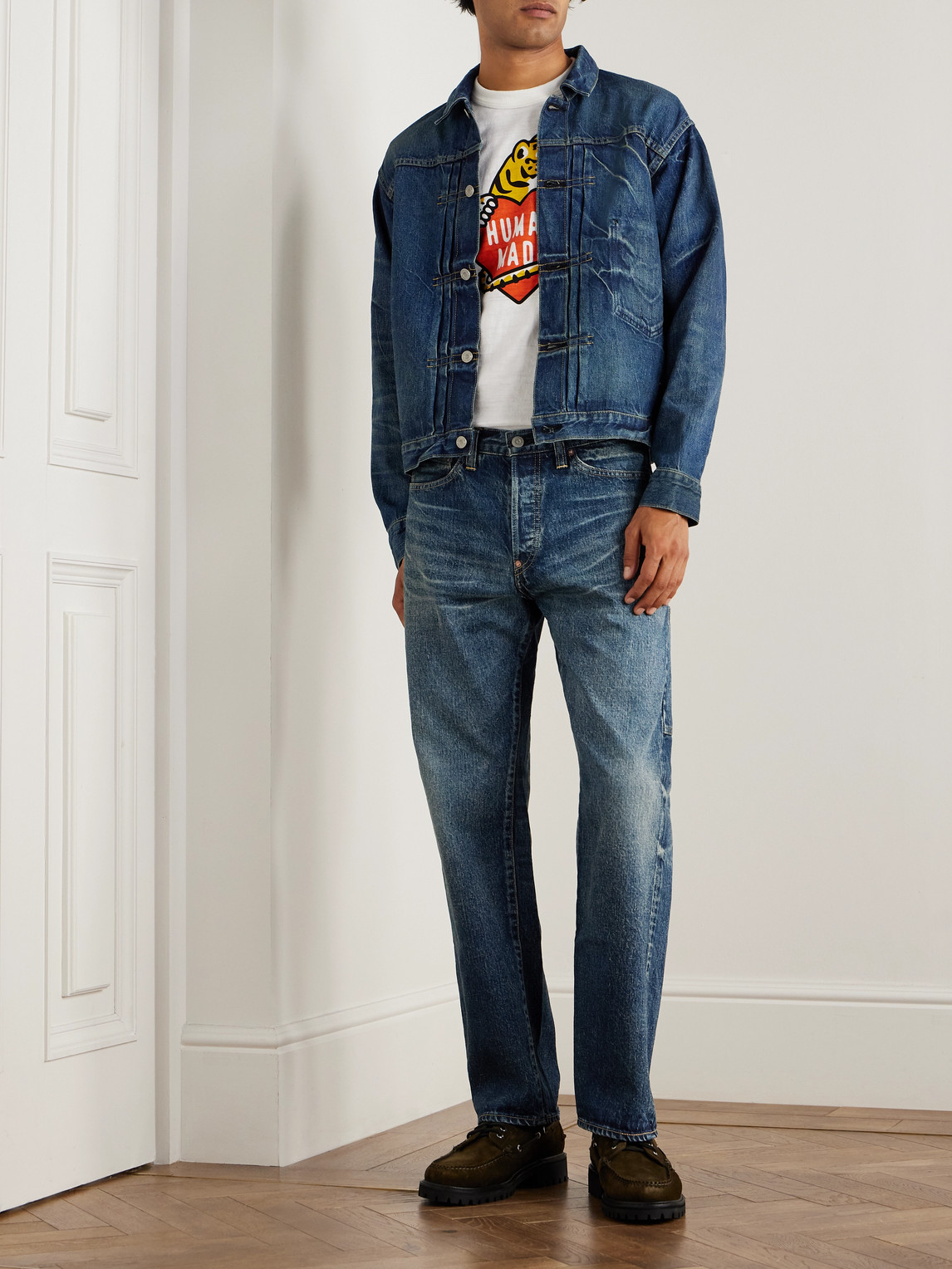 Human Made Future Straight-leg Selvedge Jeans In Blue